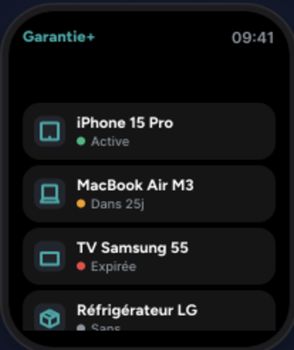 Liste des articles sur Apple Watch
